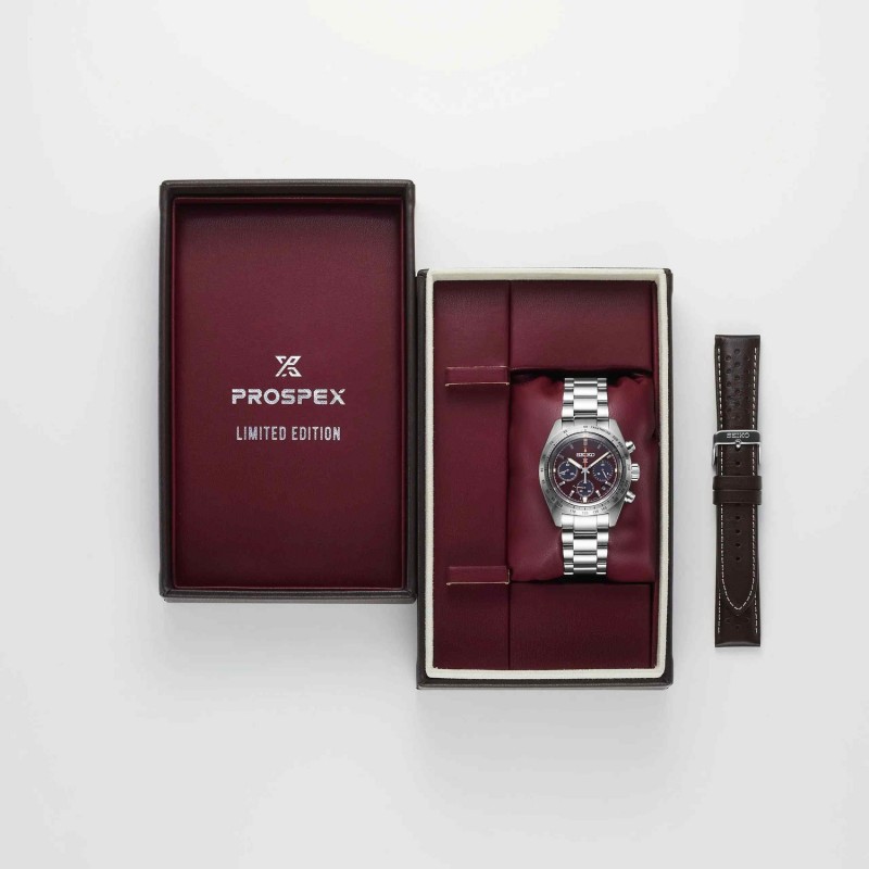 SEIKO Prospex Speedtimer – European Exclusive in Factory Red Solar Ανδρικό Ρολόι SSC953P1