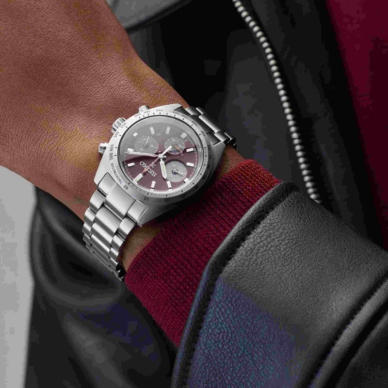 SEIKO Prospex Speedtimer – European Exclusive in Factory Red Solar Ανδρικό Ρολόι SSC953P1