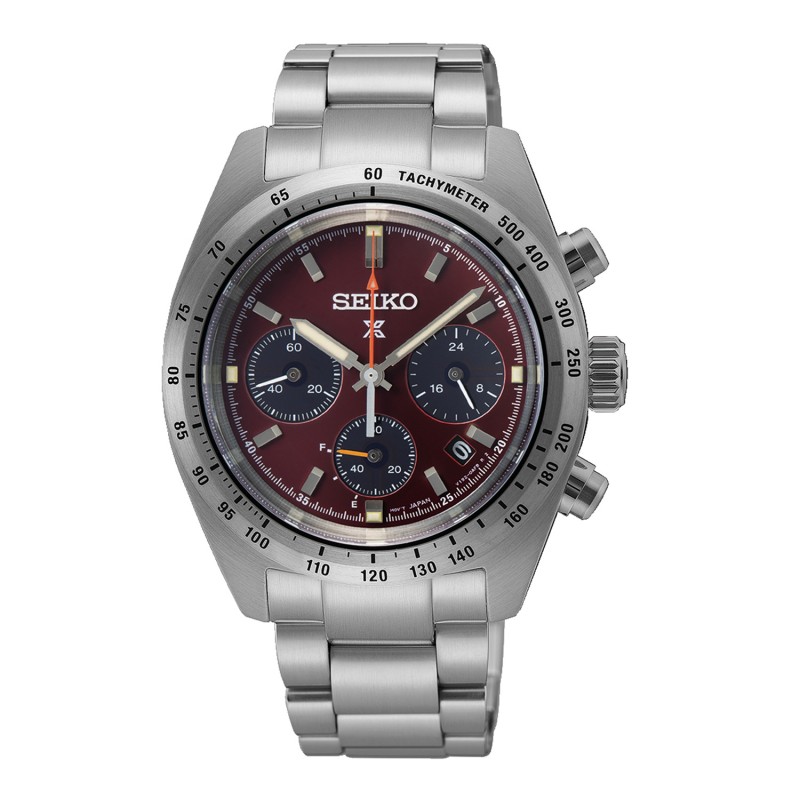 SEIKO Prospex Speedtimer – European Exclusive in Factory Red Solar Men's Watch SSC953P1