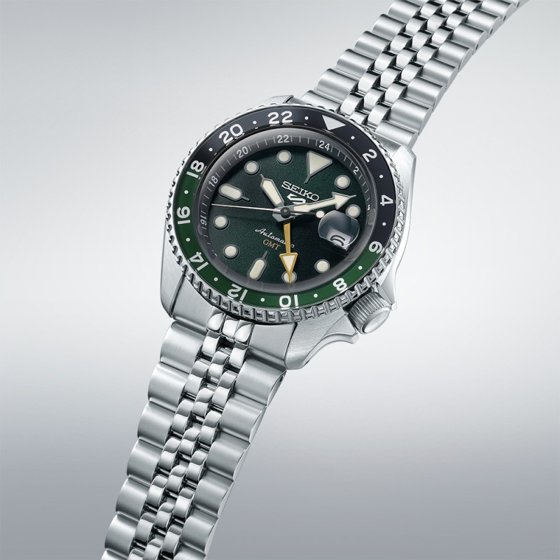 SEIKO 5 Sports 5 Sports SKX GMT Bi-Colour Green Automatic Ανδρικό Ρολόι