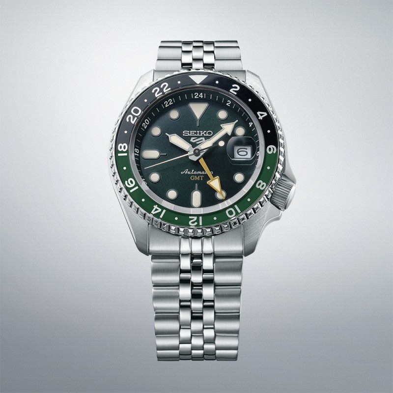 SEIKO 5 Sports 5 Sports SKX GMT Bi-Colour Green Automatic Ανδρικό Ρολόι