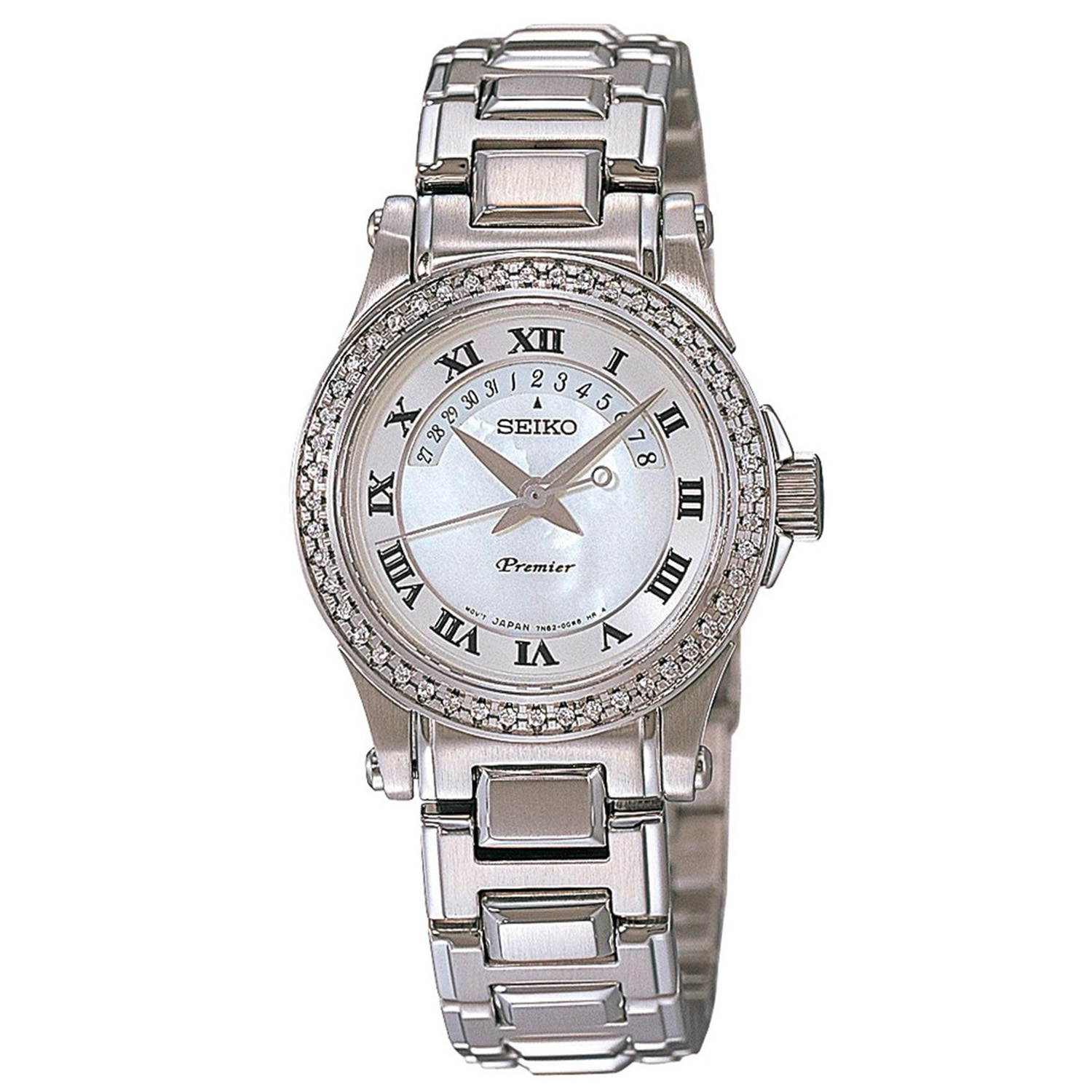 Γυναικείο ρολόι Seiko Premier SXD773P1 με 48 διαμάντια
