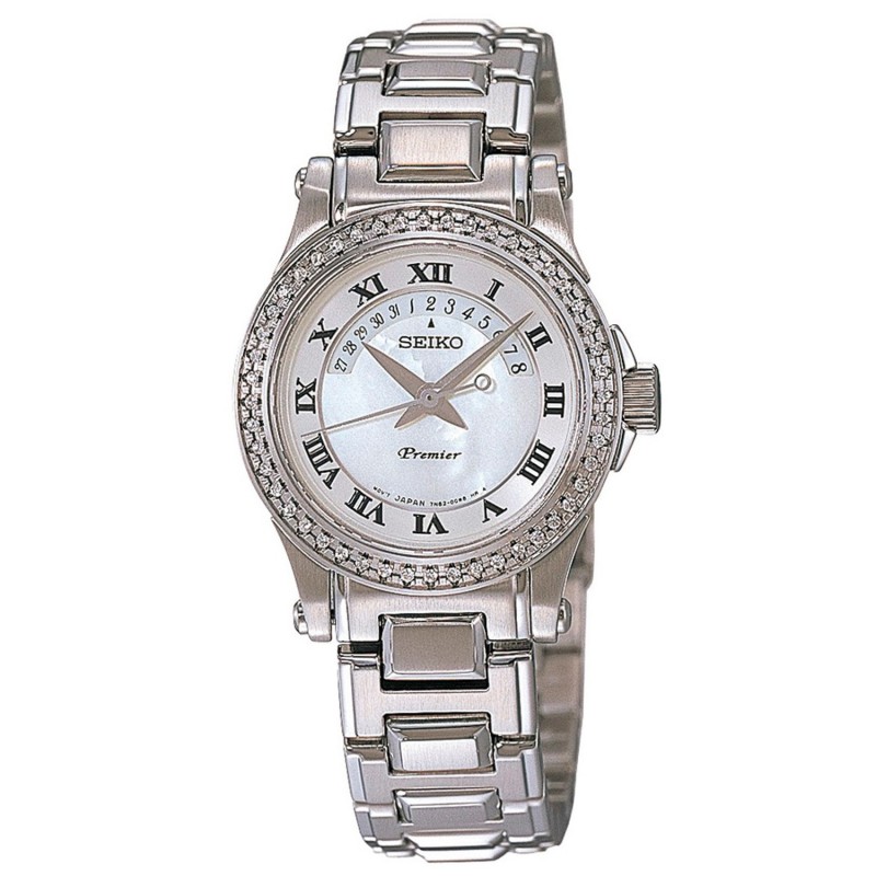 Γυναικείο ρολόι Seiko Premier SXD773P1 με 48 διαμάντια