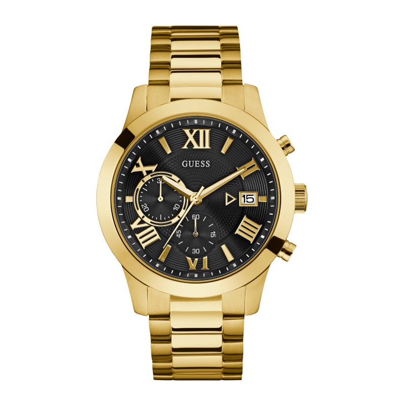 GUESS ATLAS W0668G8 Ανδρικό Ρολόι Quartz Χρονογράφος Ακριβείας